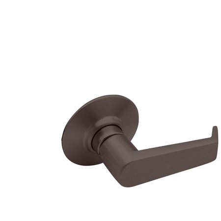 SCHLAGE Grade 2 Backplate Exit Cylindrical Lock, Levon Lever, Non-Keyed, Oil-Rubbed Bronze Fnsh, Non-handed A25D LEV 613